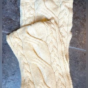 Irish Aran knit scarf